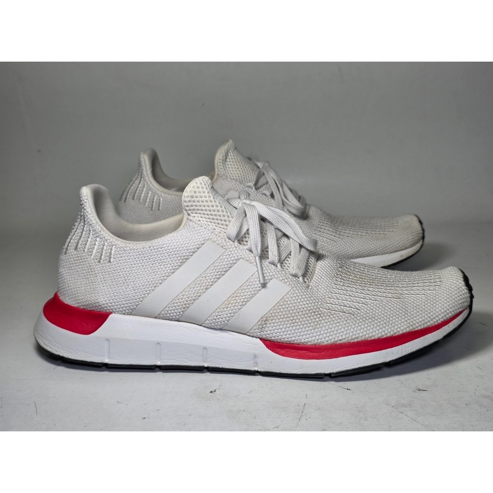 Adidas Swift Run Men's Sneakers Size 12 White Red‎ Athletic Casual Running Shoes